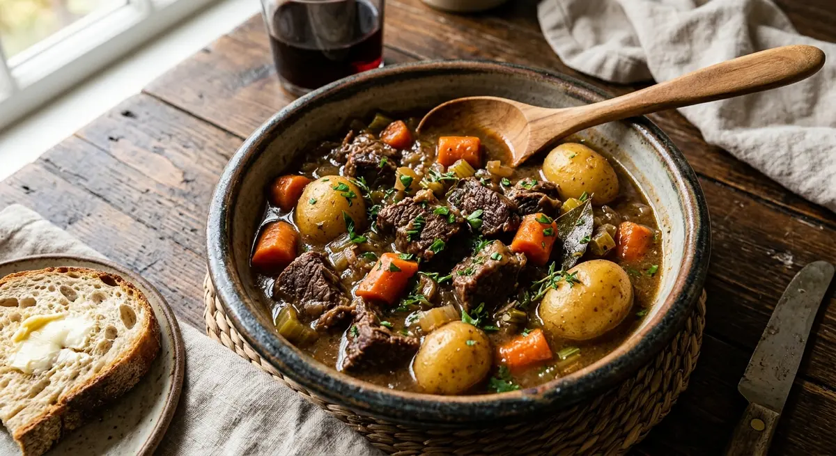Hearty Beef Stew with Carrots & Potatoes